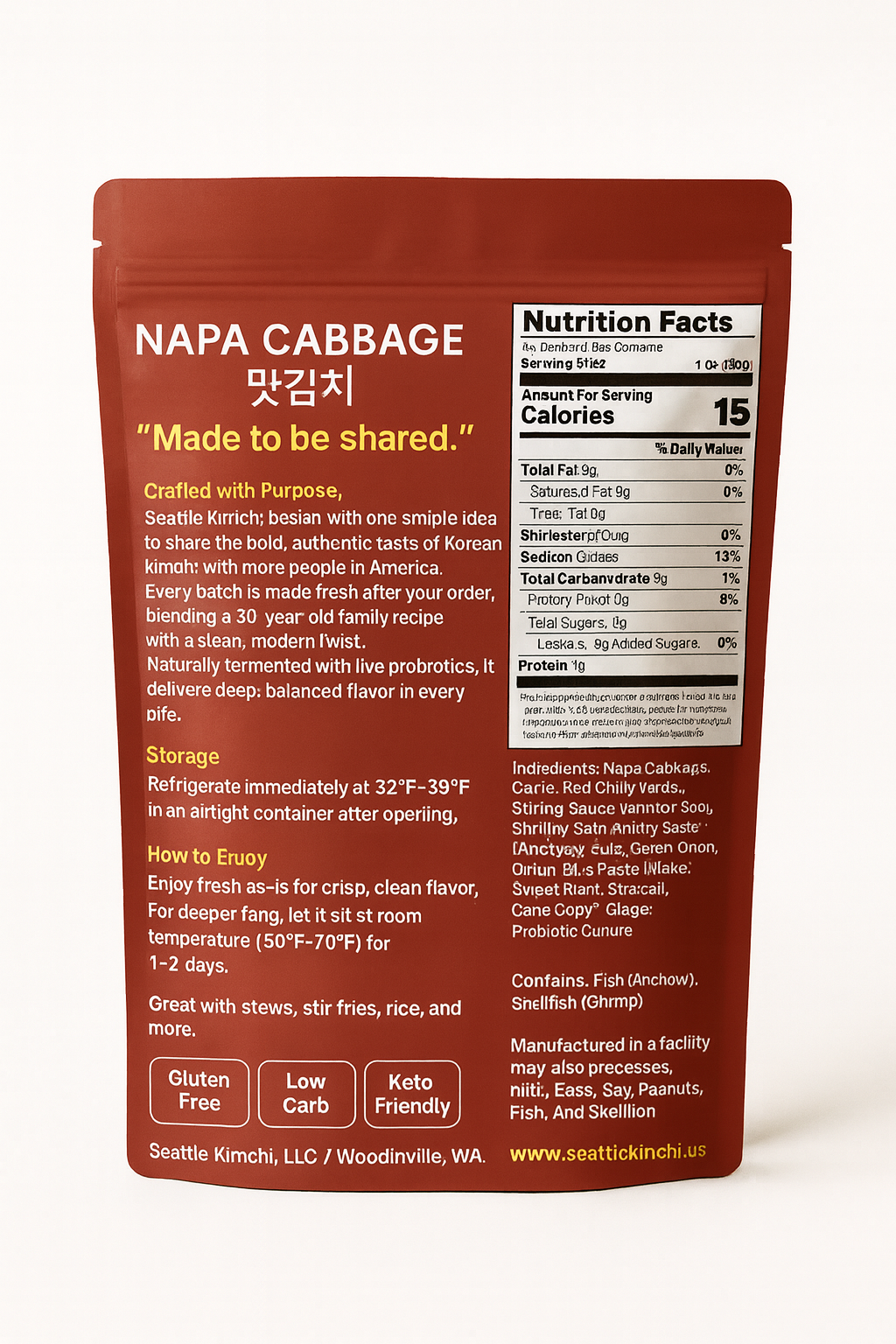 Napa Cabbage Kimchi - 56oz (1.6kg)