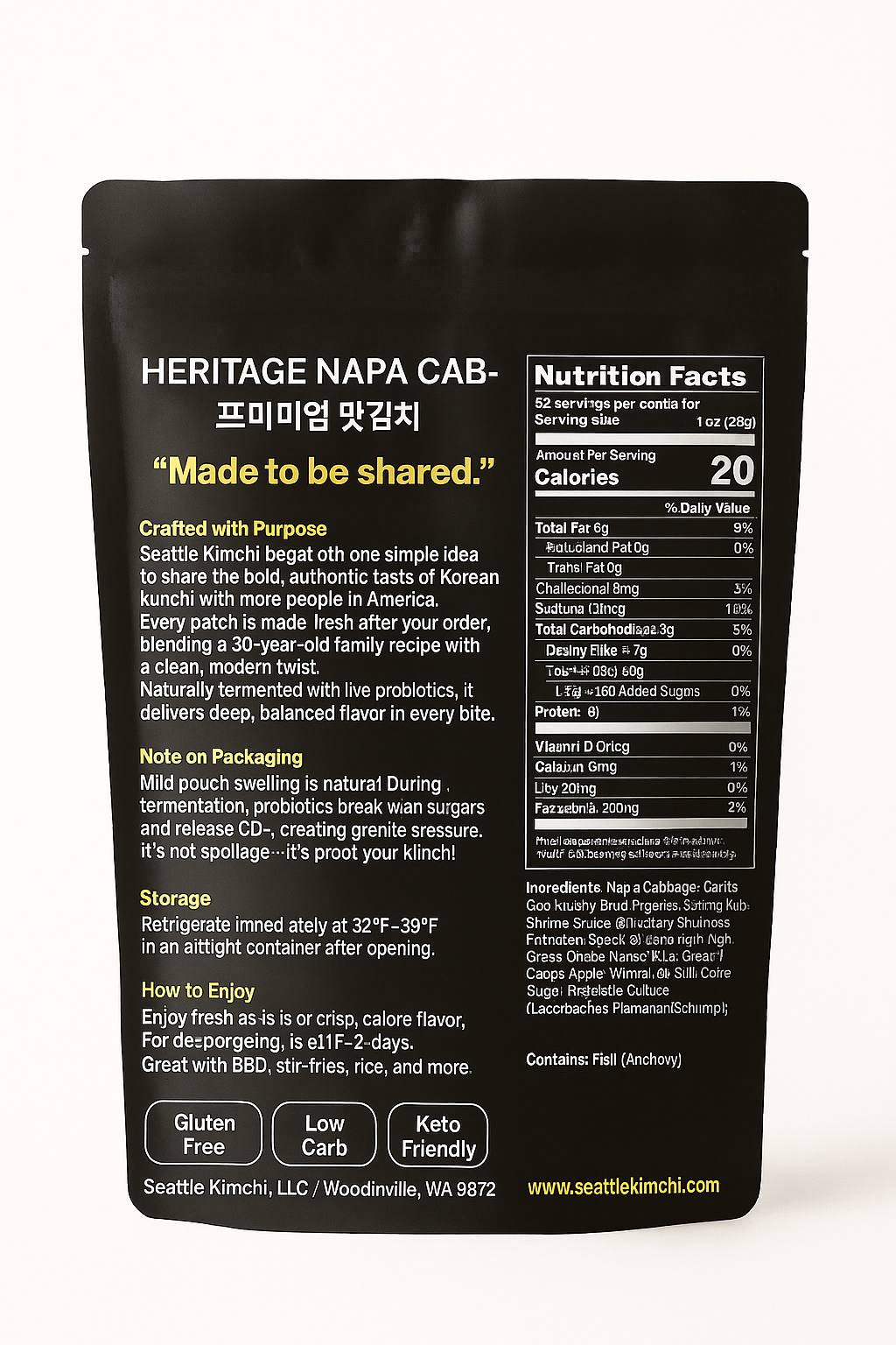 Heritage Napa Cabbage Kimchi - 24oz (700g)