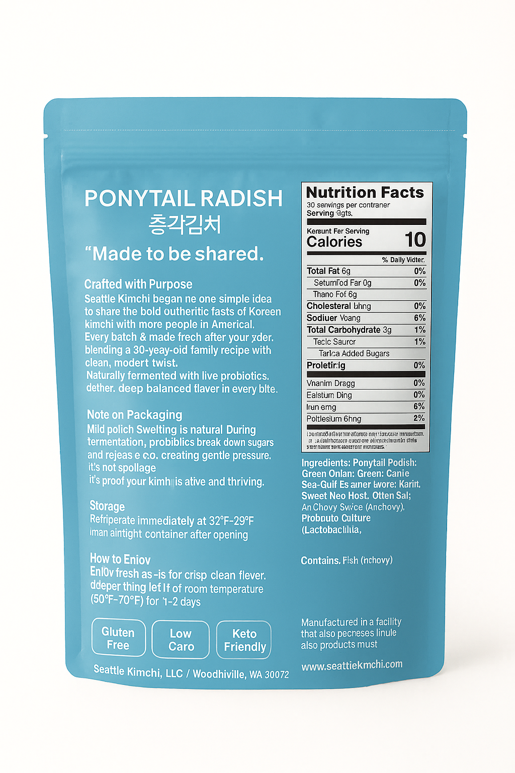 Ponytail Kimchi - 24oz (700g)