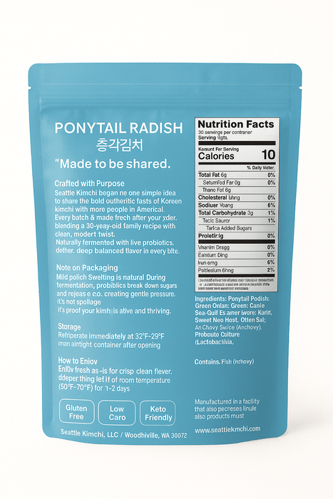 Ponytail Kimchi - 24oz (700g)