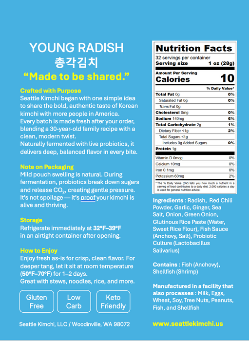 Ponytail Kimchi - 24oz (700g)